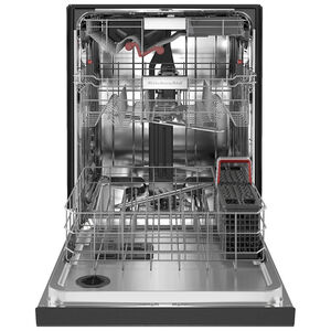 KitchenAid 24 in. Built-In Dishwasher with Front Control, 44 dBA Sound Level, 16 Place Settings, 5 Wash Cycles & Sanitize Cycle - Black Stainless Steel with PrintShield Finish, Black Stainless Steel with PrintShield Finish, hires