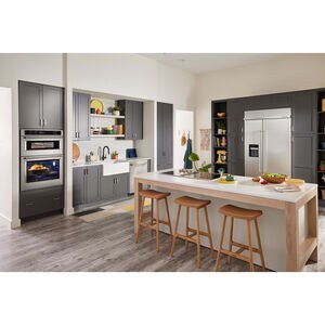 KitchenAid 27 in. 5.7 cu. ft. Electric Microwave/Wall Oven Combo with True European Convection & Sensor Cooking - Stainless Steel, , hires