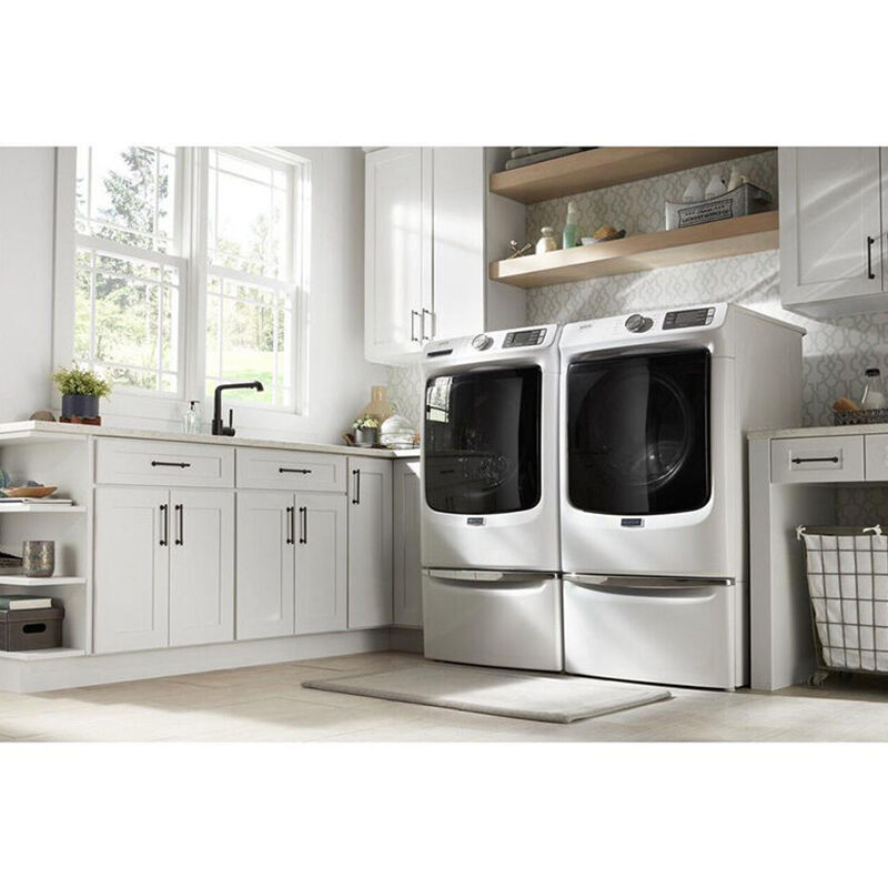 Maytag 27 in. 7.3 cu. ft. Electric Dryer with 10 Dryer Programs, 4 Dry Options, Wrinkle Care & Sensor Dry - White, , hires