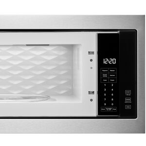 Whirlpool 30 in. 1.1 cu. ft. 1000W Low Profile Built-In Microwave - Stainless Steel, , hires