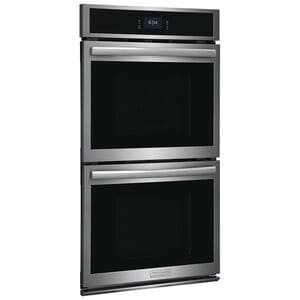 Frigidaire Gallery 27 in. 7.6 cu. ft. Top Control SteamElectric Double Wall Oven with True European Convection - Stainless Steel, Stainless Steel, hires
