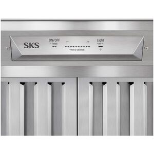 SKS 36 in. Smart Ducted Standard Style Range Hood with 600 CFM , 5 Fan Speeds & 2 LED Lights - Stainless Steel, , hires