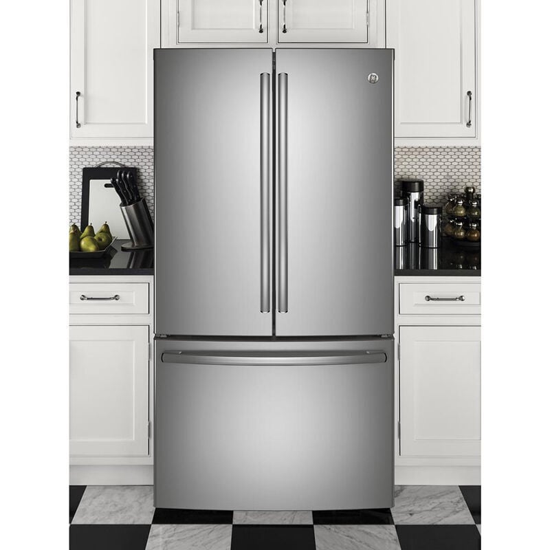 GE 36 in. 28.7 cu. ft. French Door Refrigerator with Ice Maker - Fingerprint Resistant Stainless, Fingerprint Resistant Stainless, hires
