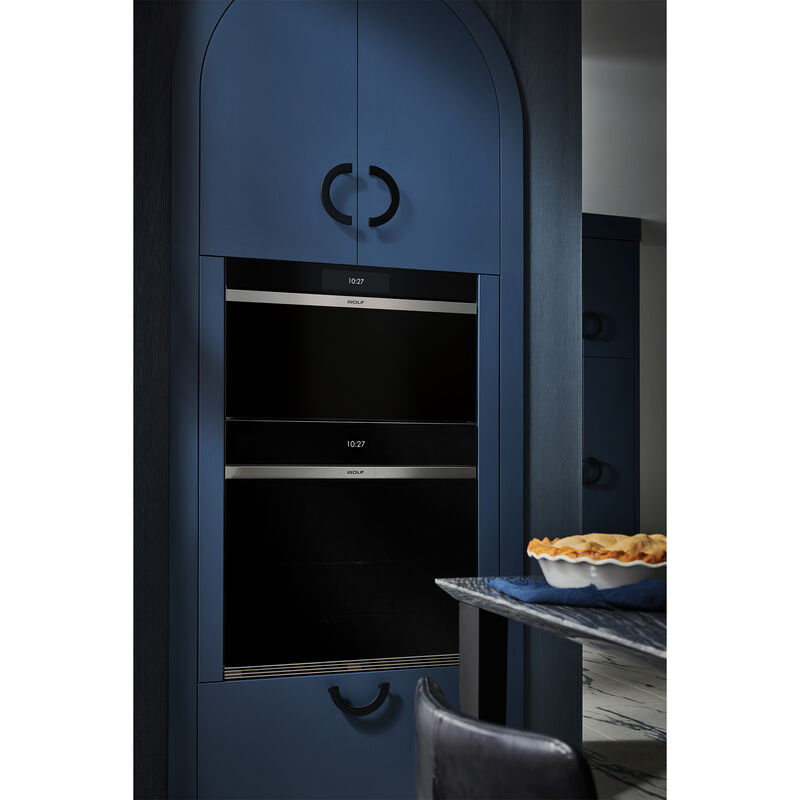 Wolf M Series 30 in. 2.4 cu. ft. Steam Electric Single Wall Oven with Dual Convection - Black, , hires