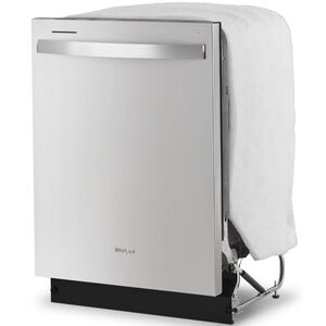 Whirlpool 24 in. Top Control Dishwasher with 55 dBa Sound Level - Fingerprint Resistant Stainless, , hires