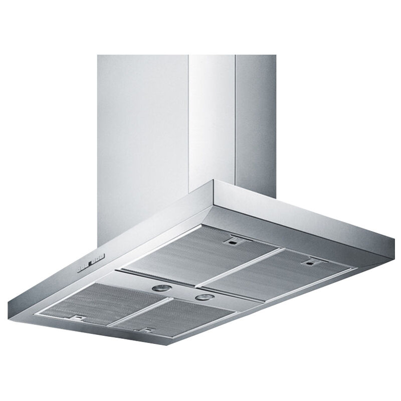Summit 36" Chimney Style Range Hood with 4 Speed Settings, 600 CFM, Convertible Venting & 2 Halogen Lights - Stainless Steel, , hires