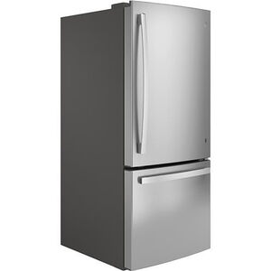 GE 30 in. 20.9 cu. ft. Bottom Freezer Refrigerator - Stainless Steel, Stainless Steel, hires