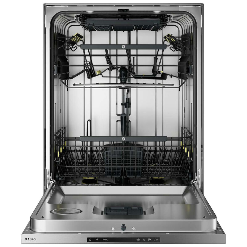 Asko Logic Series 24 in. Smart Built-In Dishwasher with Top Control, 40 dBA Sound Level, 16 Place Settings, 9 Wash Cycles & Sanitize Cycle - Stainless Steel, , hires