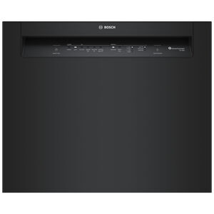 Bosch 100 Series 24 in. Smart Built-In Dishwasher with Front Control, 50 dBA Sound Level, 14 Place Settings, 8 Wash Cycles & Sanitize Cycle - Black, , hires