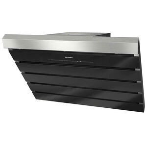 Miele 36 in. Canopy Pro Style Smart Range Hood with 3 Speed Settings, 489 CFM & 3 LED Lights - Obsidian Black, , hires