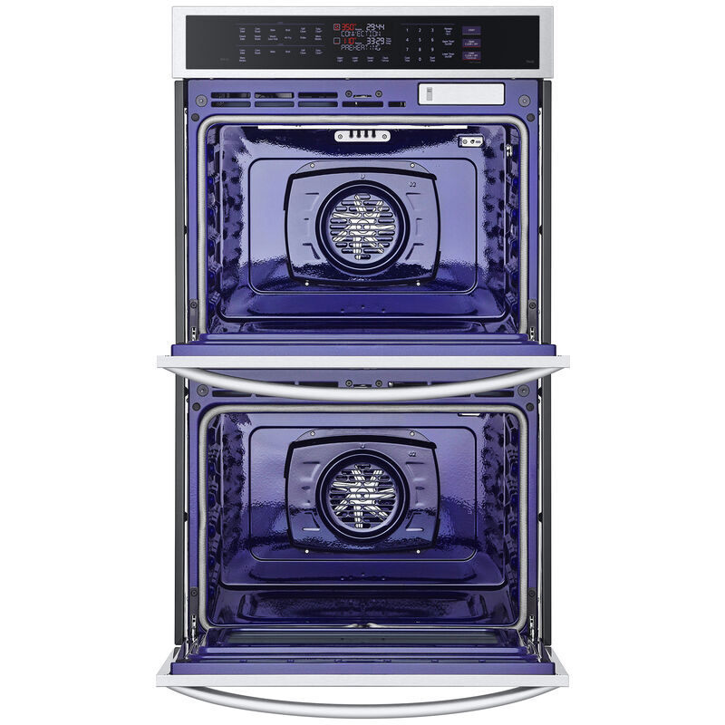 LG 30 in. 9.4 cu. ft. Smart Front Control SteamElectric Double Wall Oven with True European Convection - PrintProof Stainless Steel, , hires
