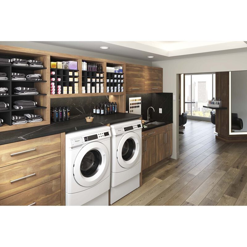 Whirlpool 27 in. 6.7 cu. ft. Non-Vend Commercial Gas Dryer - White, , hires