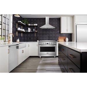 Frigidaire Professional 36 in. 4.4 cu. ft. True European Convection Gas Range with 6 Sealed Burners - Stainless Steel, , hires