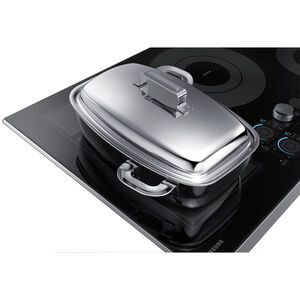 Samsung 36 in. 5-Burner Smart Induction Cooktop with Simmer Burner and Power Burner - Stainless Steel, , hires