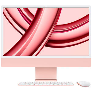 Apple iMac 24" (Late 2023) with Apple M3, 4.5K Retina Display, 8GB RAM, 256GB SSD, 8-core CPU, 8-core GPU, Pink, , hires