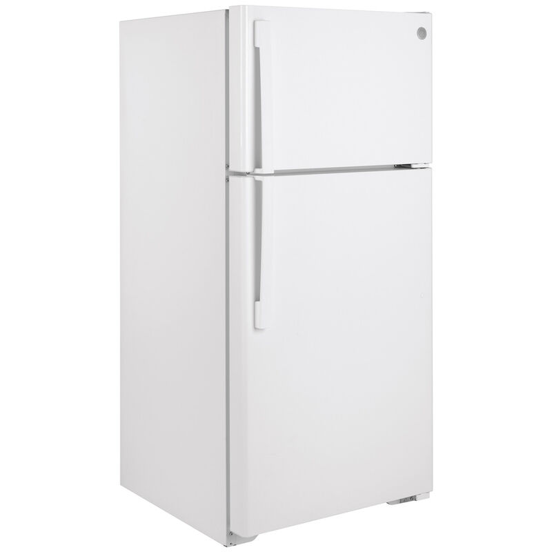 GE 28 in. 15.6 cu. ft. Top Freezer Refrigerator - White, White, hires