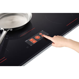 LG Signature 36 in. 5-Burner Smart Induction Cooktop with Simmer Burner & Power Burner - Black, , hires