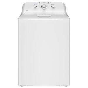 GE 27 in. 4.0 cu. ft. Top Load Washer with Stainless Steel Basket, Water Level Control & Heavy Duty Agitator - White