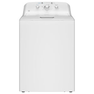 GE 27 in. 4.0 cu. ft. Top Load Washer with Stainless Steel Basket, Water Level Control & Heavy Duty Agitator - White, , hires