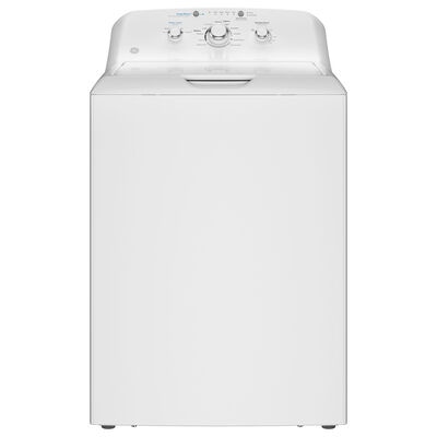 GE 27 in. 4.0 cu. ft. Top Load Washer with Stainless Steel Basket, Water Level Control & Heavy Duty Agitator - White | GTW325ASWWW