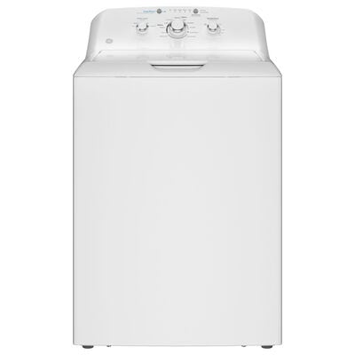 GE 27 in. 4.0 cu. ft. Top Load Washer with Stainless Steel Basket, Water Level Control & Heavy Duty Agitator - White | GTW325ASWWW