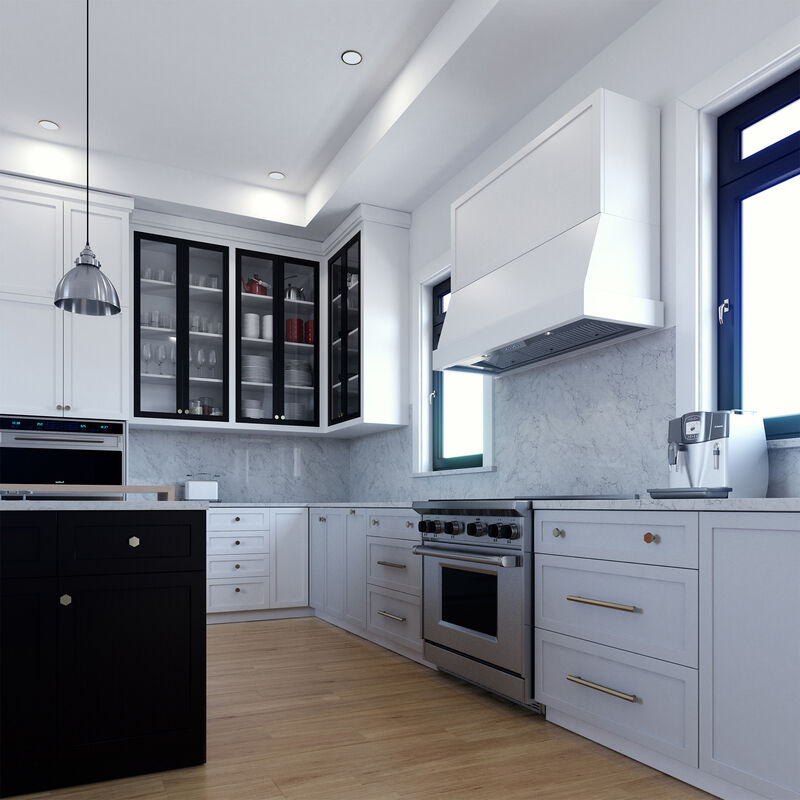 XO 33 in. Ducted Standard Style Range Hood with 1000 CFM, 3 Fan Speeds & 2 LED Lights - Stainless Steel, , hires