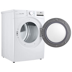 LG 27 in. 7.4 cu. ft. Stackable Gas Dryer with Sensor Dry Technology - White, , hires