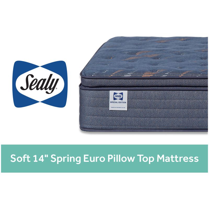 Sealy Warner Special Edition Plush Euro Top Innerspring Full Size Mattress, , hires