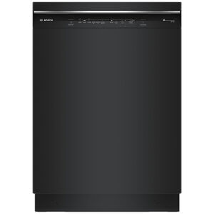 Bosch 300 Series 24 in. Smart Built-In Dishwasher with Front Control, 46 dBA Sound Level, 16 Place Settings, 5 Wash Cycles & Sanitize Cycle - Black, , hires