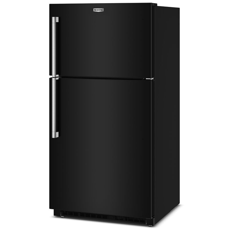 Maytag 33 in. 21.3 cu. ft. Garage-Ready Top Freezer Refrigerator - Black, Black, hires