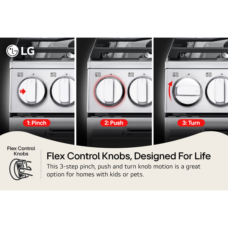 LG 30 in. 6.3 cu. ft. Smart Air-Fry Standard Convection Slide-In Electric Range with Radiant Burners - Black Stainless Steel, , hires