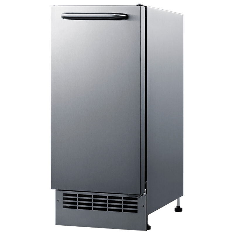 Summit 15 in. Built-In Undercounter Ice Maker with 22 lb. Ice Storage - Stainless Steel, , hires