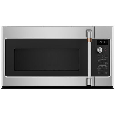 Cafe 30" 1.7 Cu. Ft. Over-the-Range Microwave with 10 Power Levels, 300 CFM & Sensor Cooking Controls - Stainless Steel | CVM517P2RS1