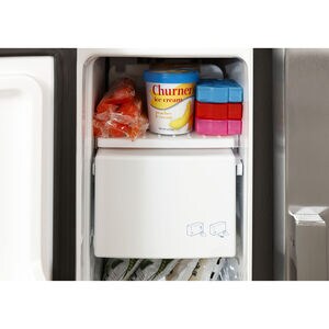 GE 33 in. 23 cu. ft. Side by Side Refrigerator with Ice & Water Dispenser - White, White, hires