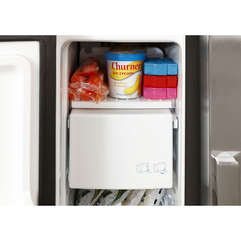 GE 33 in. 23 cu. ft. Side by Side Refrigerator with Ice & Water Dispenser - White, White, hires
