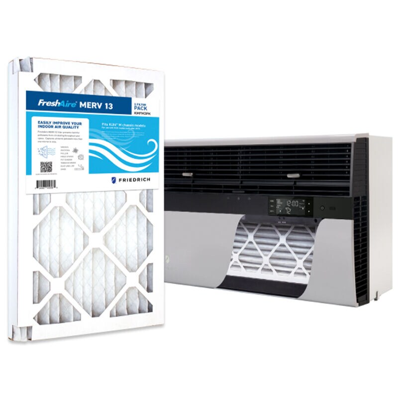 Friedrich Kuhl Series 16,200 BTU Heat/Cool Smart Window/Wall Air Conditioner with Inverter Technology, 3 Fan Speeds & Remote Control - White, , hires