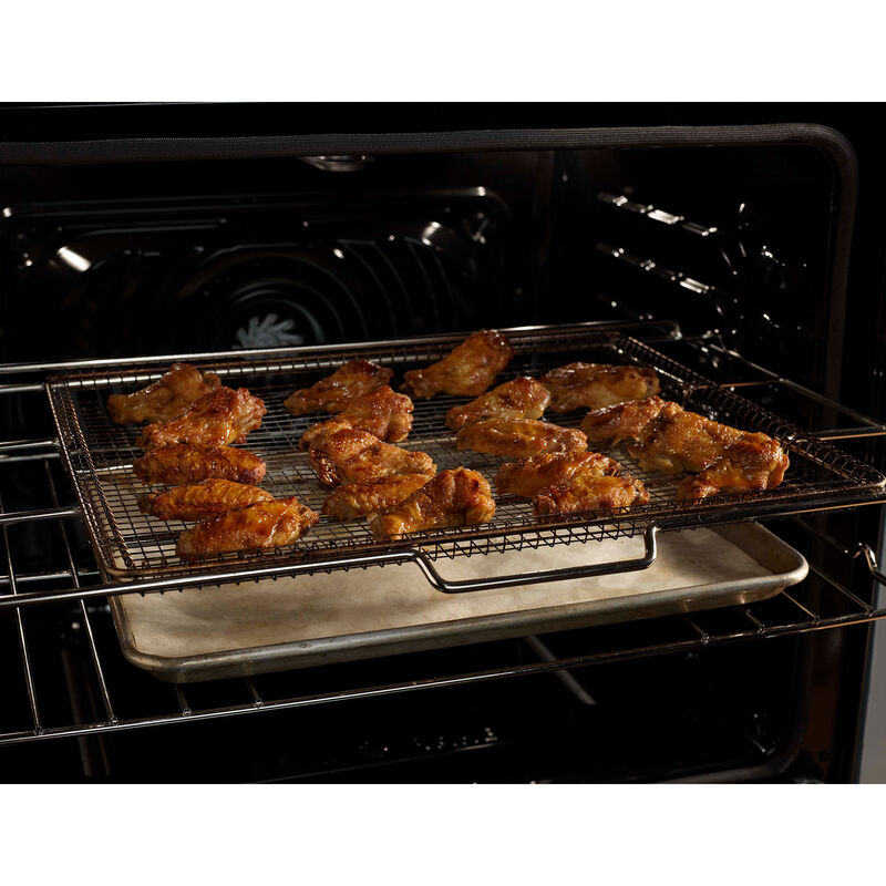Frigidaire Gallery 30 in. 6.2 cu. ft. Air Fry True European Convection Steam Electric Range with Smoothtop Burners - Stainless Steel, , hires