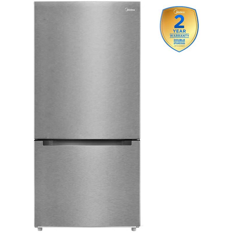 Midea 30 in. 18.7 cu. ft. Garage-Ready Bottom Freezer Refrigerator - Stainless Steel, , hires