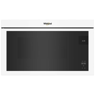 Whirlpool 30 in. 1.1 cu. ft. Over-the-Range Microwave with 10 Power Levels, 300 CFM & Sensor Cooking Controls - White | WMMF5930PW