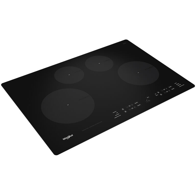 Whirlpool 30 in. 4-Burner Induction Cooktop with Simmer Burner & Power Burner - Black, , hires