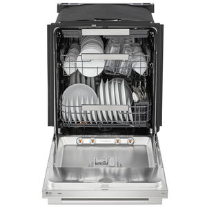 LG Studio 24 in. Top Control Flush-Mount Smart Dishwasher with 39 dBA Sound Level, 3rd Rack & Dynamic Heat Dry with AutoVent Dry - PrintProof Stainless Steel, , hires