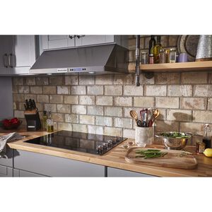 KitchenAid 30 in. 5-Burner Electric Cooktop with Simmer Burner & Power Burner - Black, , hires