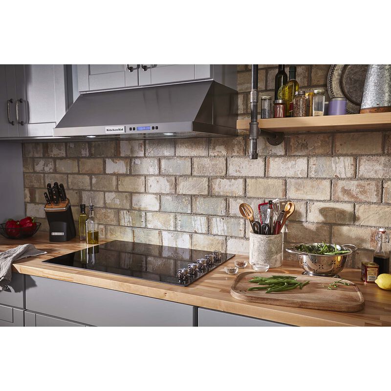 KitchenAid 30 in. 5-Burner Electric Cooktop with Simmer Burner & Power Burner - Black, , hires