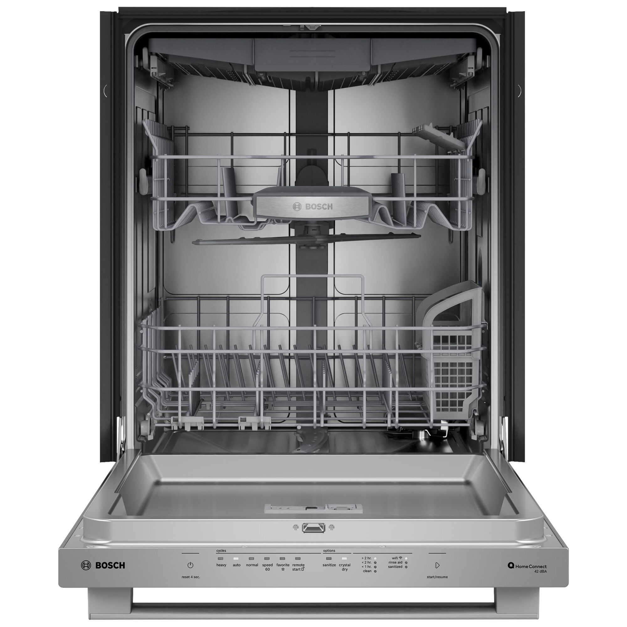 リ*ウ様 BOSCH スタンダードチャージャー 100-240V Bosch 800 Series 24 in. Top Control Smart Dishwasher with 42 dBA