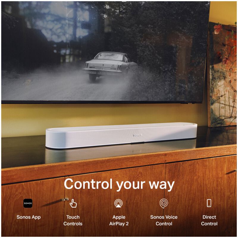 Sonos Beam Ultra 7.1.2 Channel Dolby Atmos Smart Sound Bar with Bluetooth - White, White, hires