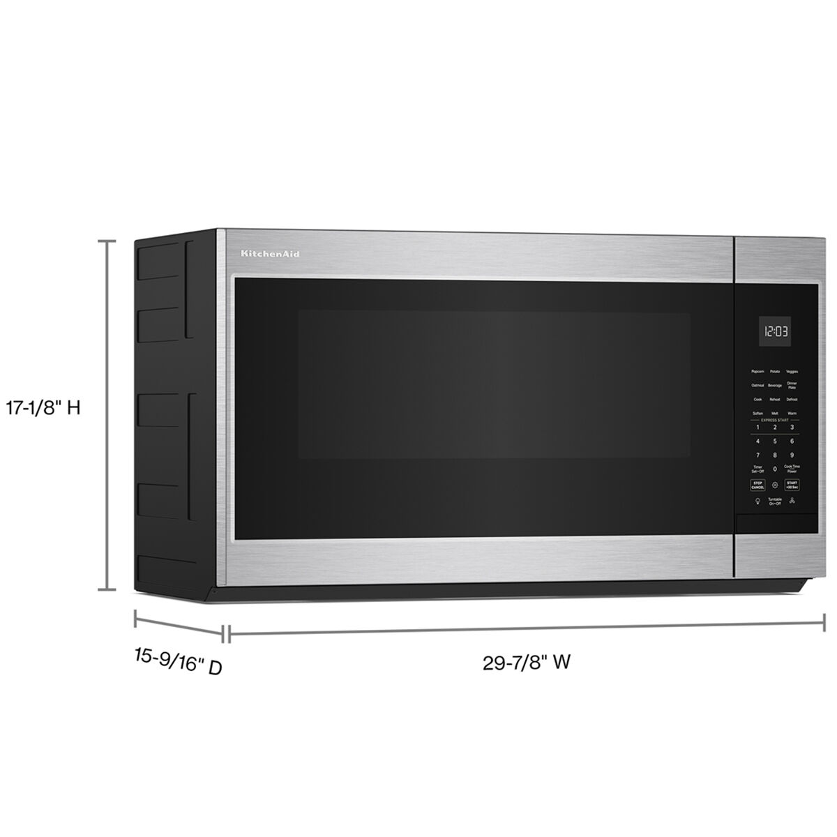 【美品】 ⑥Qi4D （1W:9°） : 50R KitchenAid 30 in. 1.9 cu. ft. 1000W Over-the-Range Microwave with