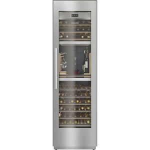 Miele MasterCool Series 24 in. Built-In Wine Conditioning Unit with Multi-Zoned & 77 Bottle Capacity Right Hinged - Custom Panel Ready, , hires