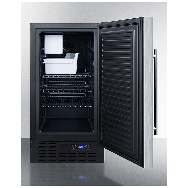 Summit 18 in. Built-In Undercounter Ice Maker with 8 lb. Ice Storage, Auto-Defrost & Digital Control - Stainless Steel, , hires