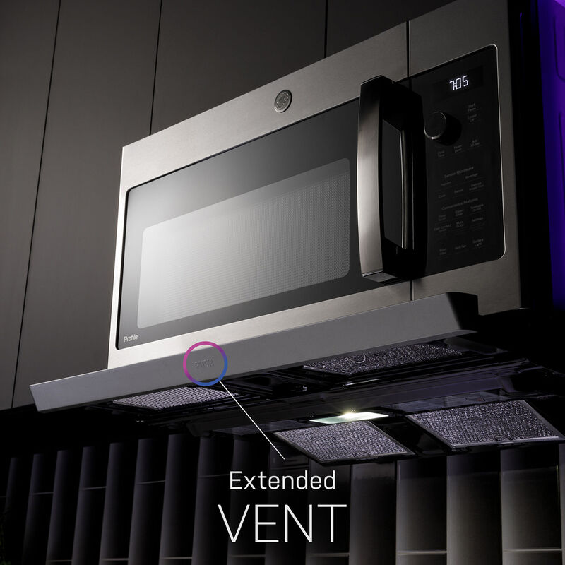 GE Profile 30 in. 2.2 cu. ft. 1000W Over-the-Range Microwave with 400 CFM & Sensor Cooking - Stainless Steel, , hires