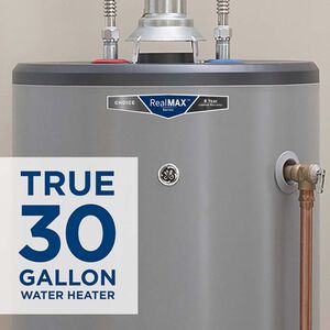 GE RealMax Choice Natural Gas 30 Gallon Short Water Heater with 8-Year Parts Warranty, , hires